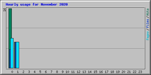 Hourly usage for November 2020